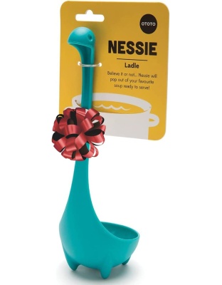 Nessie Ladle by OTOTO - Soup Ladle, Ladle Spoon, Cute Gifts, Funny Kitchen Gadgets, Loch Ness Design, Cooking Gifts, Serving Tongs (Nessie Ladle)